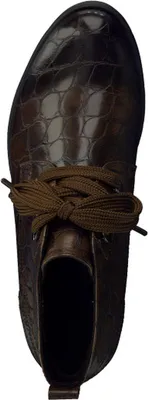 Produktbild von MARCO TOZZI Damen Boot elegant Stiefelette knöchelhoch breite Schnürsenkel 2-25120-29, Größe:39 EU, Farbe:Braun