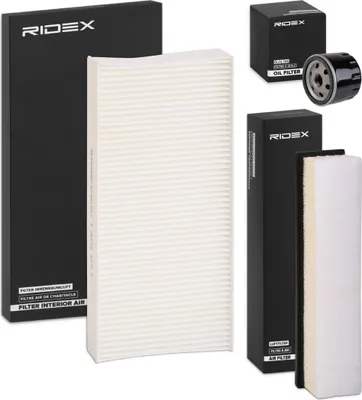 Produktbild von RIDEX Filterset Inspektionspaket Filtersatz für RENAULT TWINGO II (CN0)