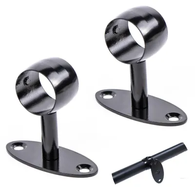Imagen del producto de Solidchoice: Elegantes manijas de acero inoxidable para barandillas de escaleras, juego de 2