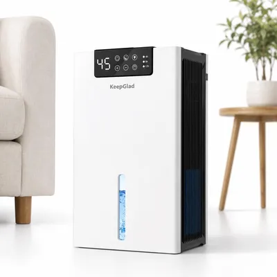 Produktbild von Mini Luftentfeuchter 750ml/Tag leise, elektrisches Entfeuchtungsgerät für Schlafzimmer & Bad, 2,5L Tank, energiesparend für 31–40m²