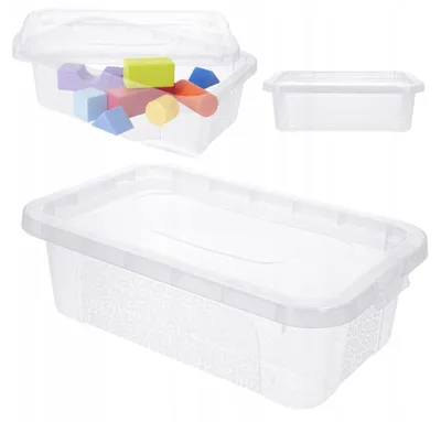 Obrázek produktu pro Plastový box s víkem, malý, 4,5l, úložný