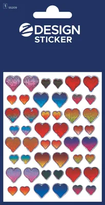 Produktbild von Glossy Sticker "Herzen" 55209