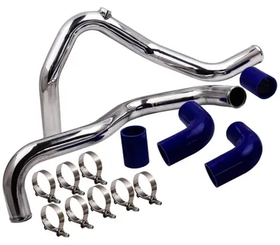 Obrázok produktu pre Sada potrubia intercoolera - Škoda Fabia MK1 6Y 1.9 TDI VRS PD130, modelové roky 2002-2005 - Potrubie intercoolera umiestnené vpredu - Hliníkové rúrky s priemerom 57 mm