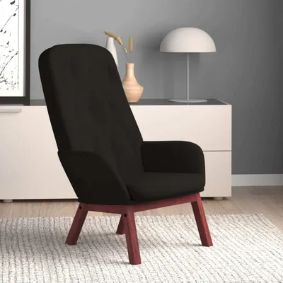 Obrázek produktu pro The Living Store Křeslo Relax black velvet
