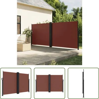 Produktbild von The Living Store Seitenmarkise Ausziehbar Braun 160x1000 cm
