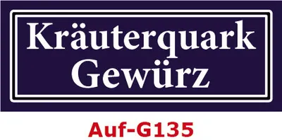 Produktbild von 10 Stück Gewürzaufkleber Kräuterquark Gewürz 40x16mm Gewürzetiketten Sticker Lebensmittel (Auf-G135)