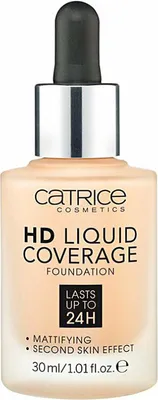 Produktbild von CATRICE HD Liquid Coverage, Tropfflasche, Flüssigkeit, Universal, Mattierend, Alle Hauttöne, Beige
