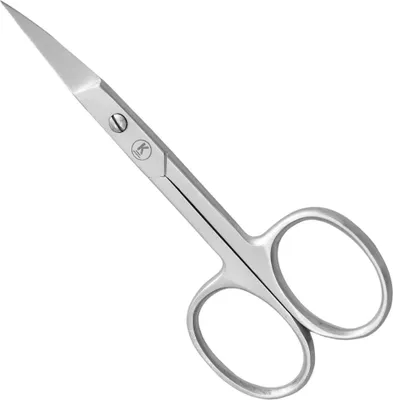 Produktbild von K-Pro Maniküre Rechtshänder Nagelschere Gebogen Spitz Scharf 1 Stück (Silber)