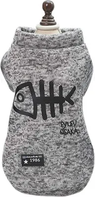 Productafbeelding van Sweatshirt voor hond, visgraatmotief - Grijs, maat L