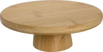 Produktbild von Tortenplatte mit Fuß - Ø 20 cm - Braun - Holz
