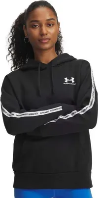 Produktbild von Under Armour Icon Fleece Taped Kapuzenpullover Schwarz XL Damen Schwarz XL
