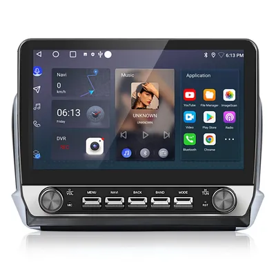 Produktbild von Android 15 Carplay Android Auto 10.1 Zoll Navi GPS 2+64GB Für Peugeot 208/2008 2012-2018 WIFI Bluetooth FM RDS SWC DAB+ USB 2DIN DSP 4Core Hands-Free