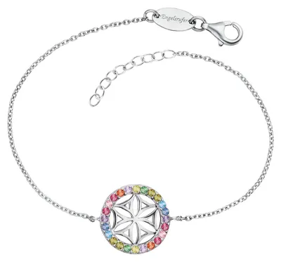 Produktbild von Engelsrufer Armband Damen Lebensblume Zirkonia Silber ERB-LILLIFL-ZIM