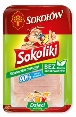Productafbeelding van Turkije worstjes, plakken, 100g, merk Sokoliki