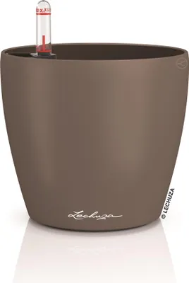 Obrázek produktu pro Lechuza Samozavlažovací květináč Classico Color, průměr 12 cm, hnědá (kapučíno)
