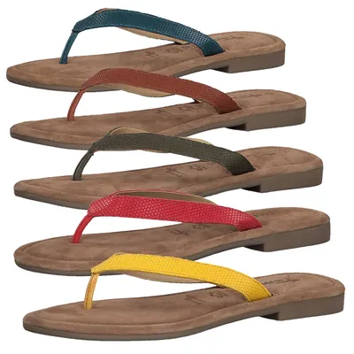 Produktbild von Tamaris 1-27171-34 Damen Pantoletten Zehentrenner Clogs Zehensteg, Größe:39 EU, Farbe:Gelb