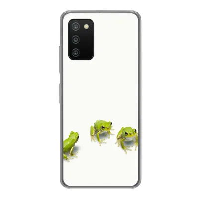Produktbild von MuchoWow® Handyhülle Schutzhülle Hülle für Samsung Galaxy A03s Frosch - Tiere - Grün Silikon Softcase Handy Hülle - Schutz