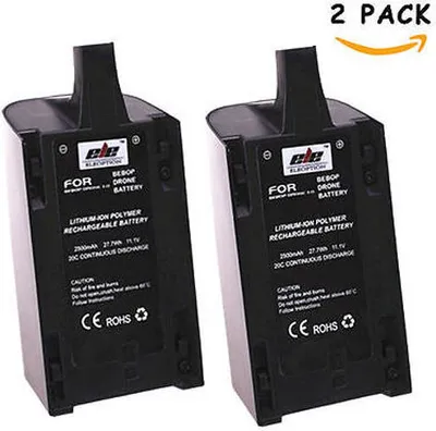 Image de pack de 2 batteries Lipo 2500mAh 11.1V pour Parrot Bebop Drone 3.0 RC Quadcopter Drone