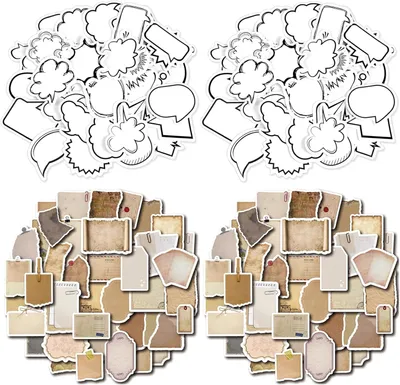 Image de Autocollants pour scrapbooking, 170 pièces, autocollants en papier, de 3 à 6 cm, pour planificateurs