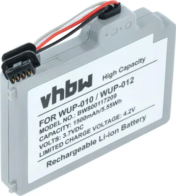 Produktbild von vhbw Akku kompatibel mit Nintendo Wii U Gamepad (WUP-010) Spielekonsole (1500 mAh, 3,7 V, Li-Polymer)