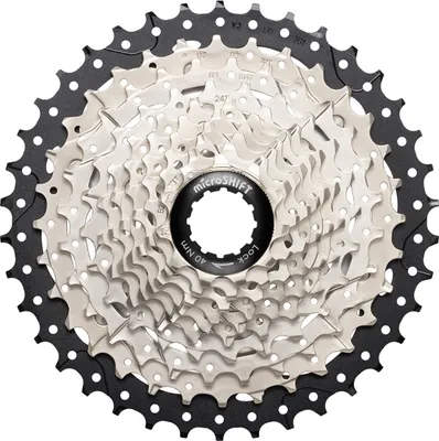 Produktbild von MicroSHIFT Sword Cassette, 10sp, 11-38T, Steel/Aluminium Silver/Black