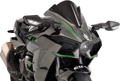Produktbild von PUIG 7631N Z-Racing Scheibe passend fuer KAWASAKI NINJA H2 Schwarz