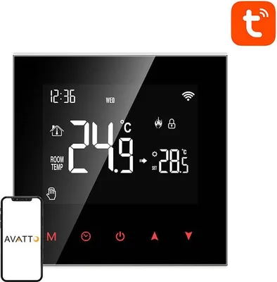 Immagine prodotto di Termostato intelligente per caldaia Avatto Zwt100 3A Zigbee Tuya