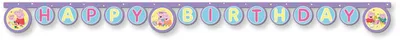 Productafbeelding van "Peppa Pig, met liefde gemaakt" - Feestdecoratie, variant: Banner "Happy Birthday", 200 cm, papier,gecertificeerd