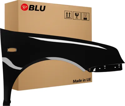 Image de BLU Aile Compatible avec VW Volkswagen Golf IV 4 L041 LO41 Droite Schwarz Schwarz | 1997-2006 | Avant | Peint| Prêt à Monter | Acier