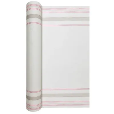 Produktbild von Papier Tischläufer PURE LINES rosa beige 40x490cm Airlaid Home Fashion WA
