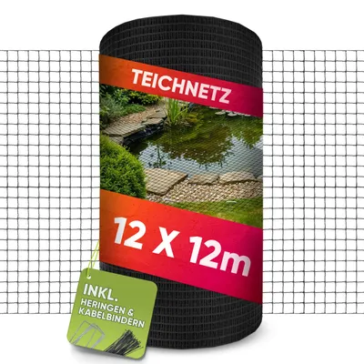 Zdjęcie produktu dla Siatka do ogrodzeń o drobnych oczkach, 12 x 12 metrów, siatka ochronna przed ptakami, siatka odporna na promieniowanie UV