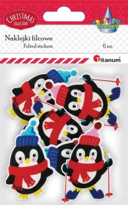 Produktbild von Pinguine Filzaufkleber 6 Stück Titanum
