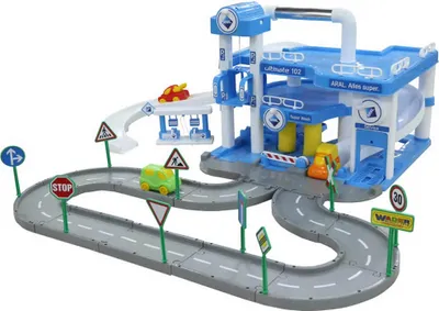 Produktbild von WADER Garage Nr. 1 ARAL mit Strassenset und Autos