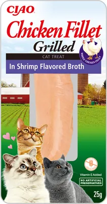 Produktbild von INABA CAT Hähnchenfilet in Garnelenbrühe 25g (EU055)