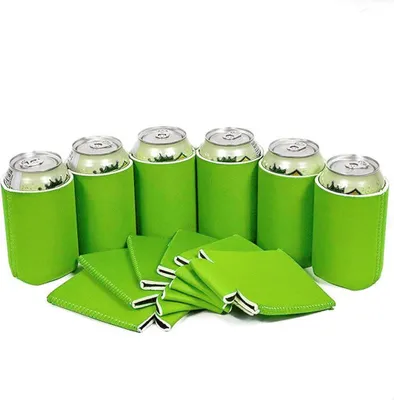 Obrázek produktu pro Jednoduché skládací chladicí nádoby na nápoje ve velkých baleních, sublimační obaly DIY k personalizaci pro svatby, rozlučky se svobodou (zelené)
