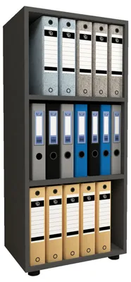 Image de Étagère en bois debout | armoire de rangement | Dimensions env. H. 108 x W. 49 x D. 32 cm | Étagère élégante | Étagère de bureau – Ulas 3f