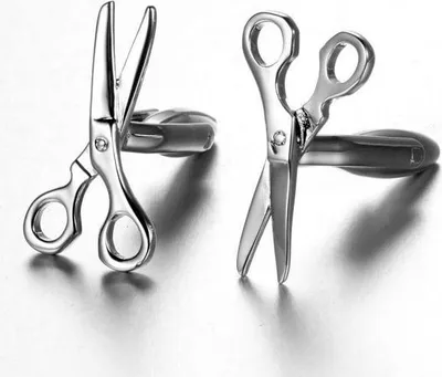 Image de Boutons de manchette en forme de ciseaux