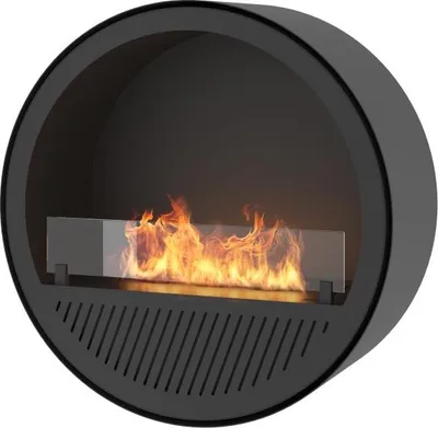 Obrázok produktu pre Sololed - Incircle nástenný krb na bioetanol - Okrúhly dizajnový biokrb na zavesenie na stenu, priemer 72 cm, biely