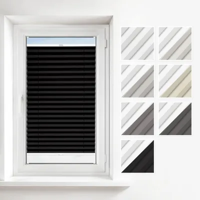 Produktbild von Thermo-Plissee mit Bohrmontage nach Maß für Fenster in verschiedenen Breiten und Höhen