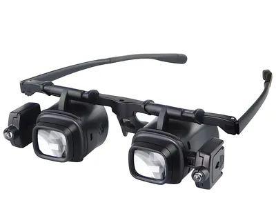 Produktbild von Verk 09210 Uhrmacherbrille mit 2x LED-Hintergrundbeleuchtung, (2x; 6x; 8x; 12x; 24x)