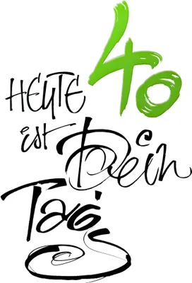 Produktbild von A - 40. Geburtstag - Karte mit Umschlag