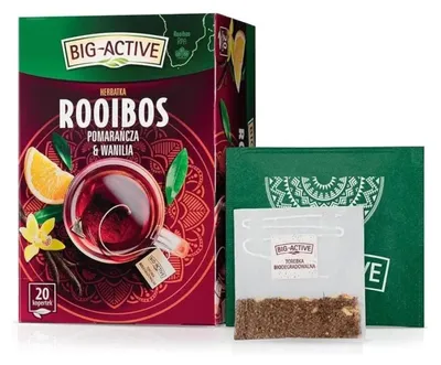 Zdjęcie produktu dla Herbata Rooibos Pomarańcza i Wanilia 1,5g x 20 szt.
