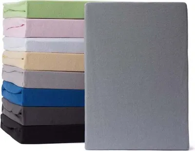 Produktbild von Prostěradlo Lumaland Comfort Jersey 100% bavlna 160g/m² 180 x 200 cm - 200 x 200 cm matně šedé