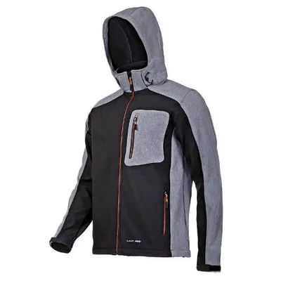 Immagine prodotto di Giacca softshell con cappuccio, nero-grigio-arancio, taglia L, LAHTI PRO