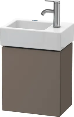 Produktbild von Waschtischunterbau L-CUBE 400x364x241mm Ans li fla grey seidenmatt flannel grey seidenmatt