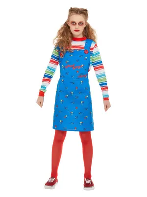 Produktbild von Evil Clown Chucky Meisje Kostuum 128