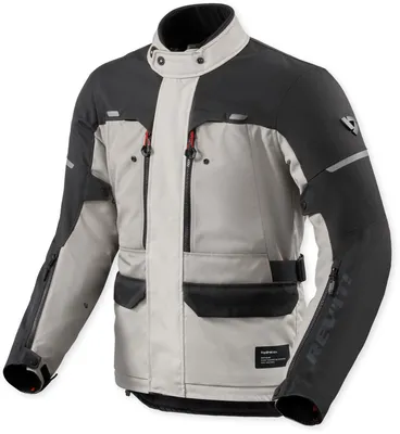 Image de Veste de moto textile imperméable Revit Outback 5 H2O, argent/noir, 2XL
