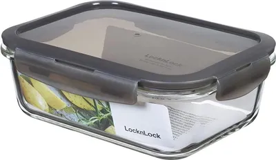 Obrázek produktu pro Sada výhod Neuerts: 2 x sklo do trouby LocknLock 1,00 l 200 x 152 x 74 mm, barva víka šedá LLG445G a dárek + dar