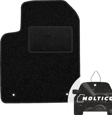 Produktbild von moto-MOLTICO Fahrer Fußmatte Auto Velours Fahrerseite Autoteppiche Schwarz Fahrermatte 1-teilig passend für Audi TT 8J ab 2006