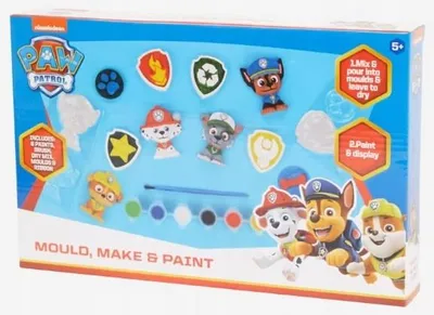 Produktbild von Sambro Paw Patrol Gipsfiguren Bastelset zum Malen
